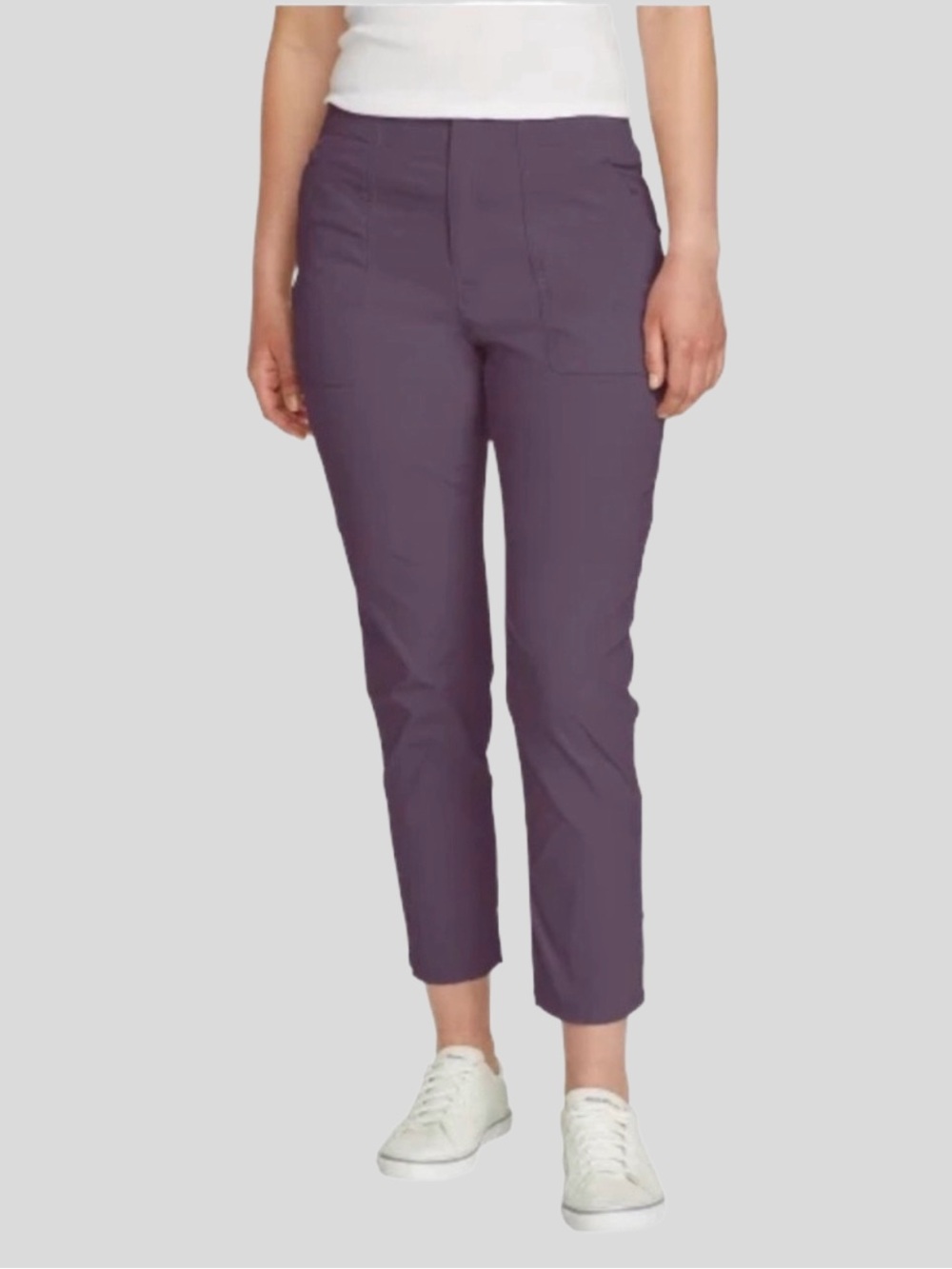 Eddie Bauer Horizon Straight Ankle Pants Mauve 10